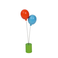 Stecker Luftballons blau/orange für rundum...